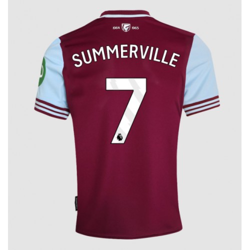 Echipament fotbal West Ham United Crysencio Summerville #7 Tricou Acasa 2024-25 maneca scurta Echipament fotbal West Ham United Crysencio Summerville #7 Tricou Acasa 2024-25 maneca scurta